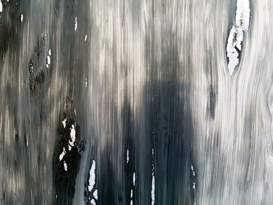 Sliding time (n.275) - 90 x 75 x 2,50 cm - ready to hang - acrylic painting on stretched canvas