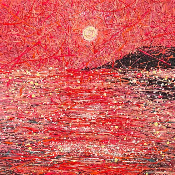 Scarlet Dreams- triptych