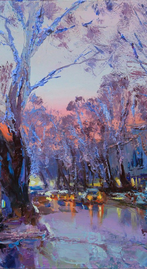 "Winter evening" by Alisa Onipchenko-Cherniakovska