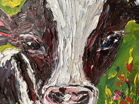 Portrait of a cow