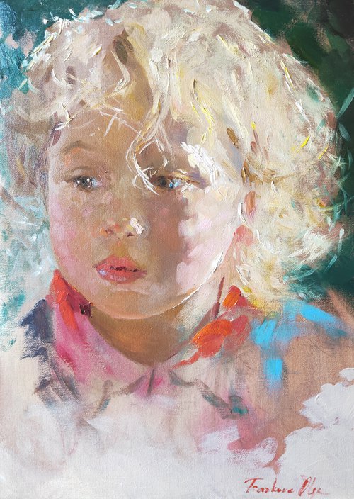 "Blonde girl" by Olga Tsarkova by Olga Tsarkova