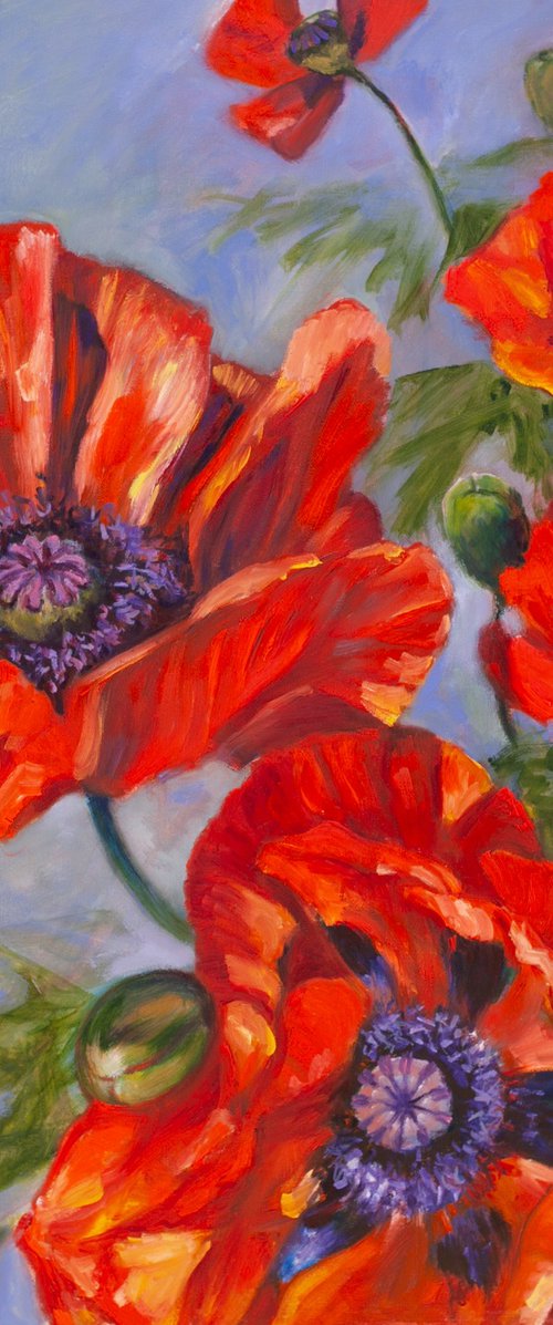 Red Poppies by Liudmila Pisliakova