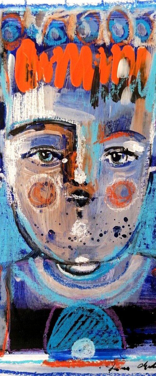 blue face by Anna Maria