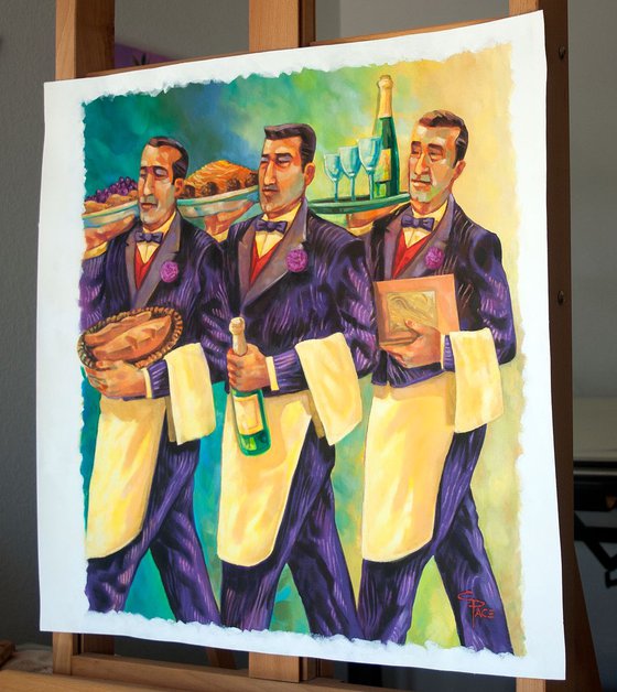 Three Italian Waiters