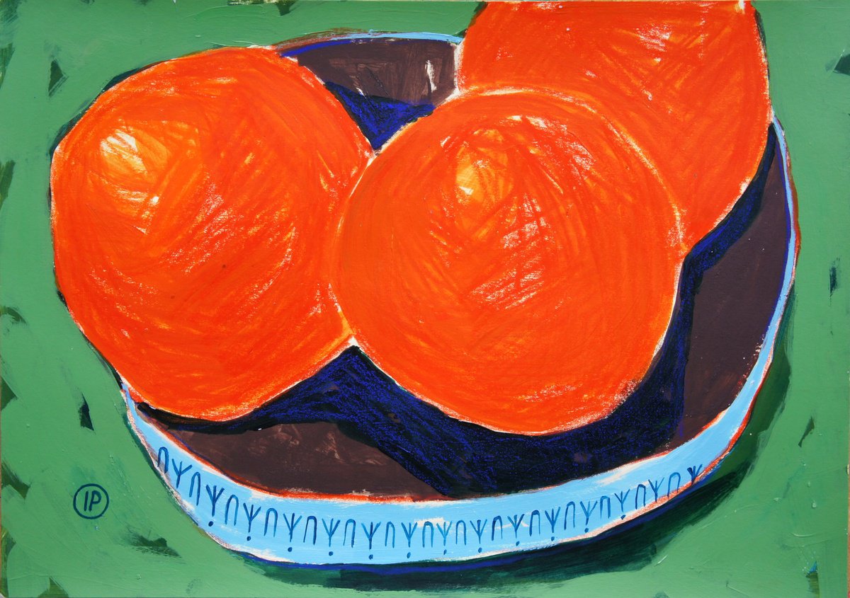 Impressionistic Still Life Painting By Irina Plaksina, 12 X 8, Hawaii Morning, Original Artwork