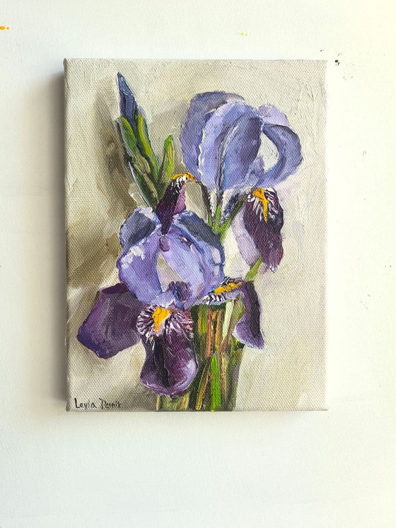 Purple irises