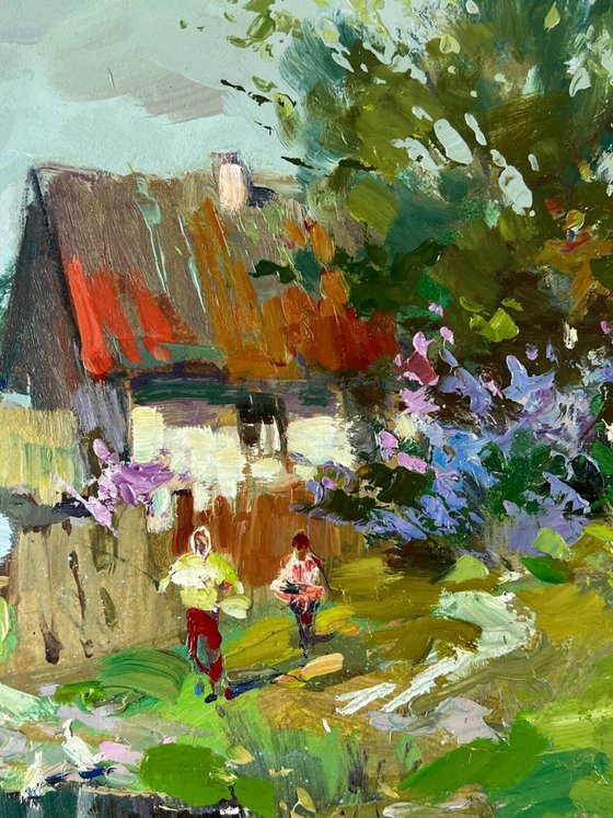Cloudy Day in the Village