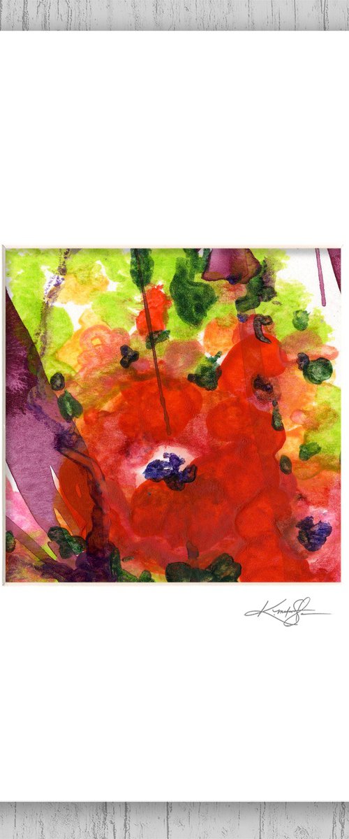 Encaustic Floral 36 by Kathy Morton Stanion