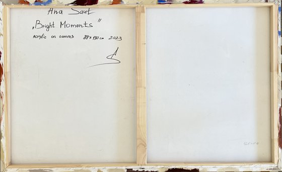 BRIGHT MOMENTS/Abstract red painting