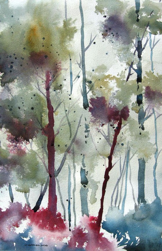 Woodland IV - Original Watercolor Painting