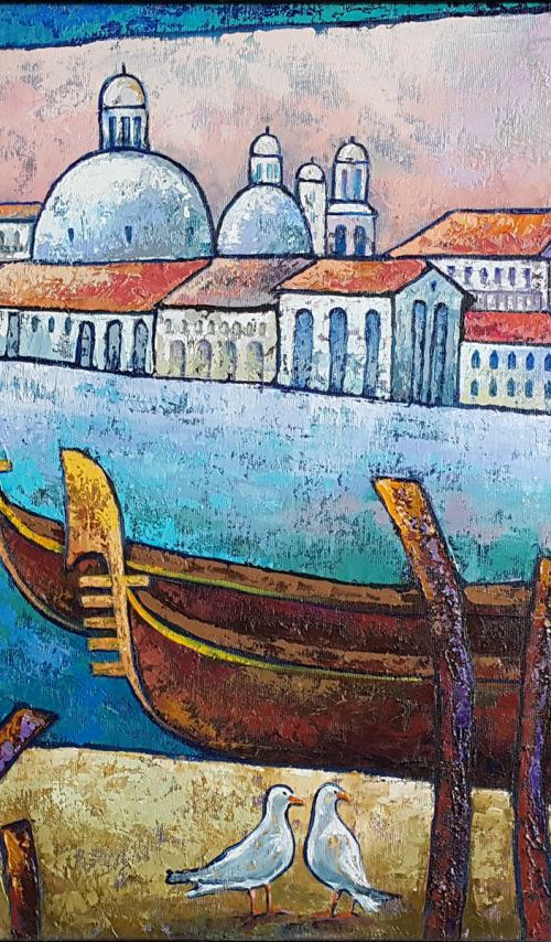 Venetian gondolas by Viktoria Lapteva