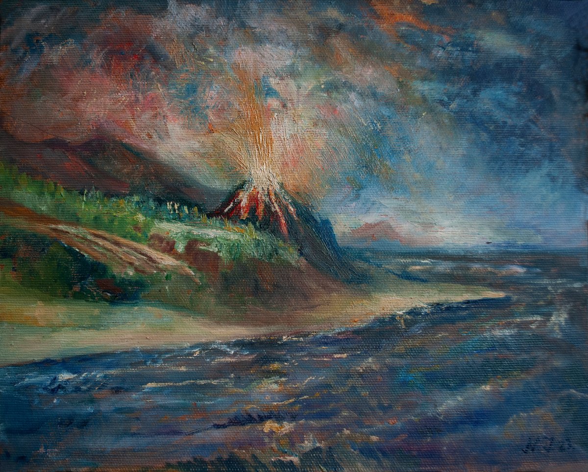 Tureneresque Ix Eruption By Nikola Ivanovic, 12 X 9, Artwork For Sale On Artfinder