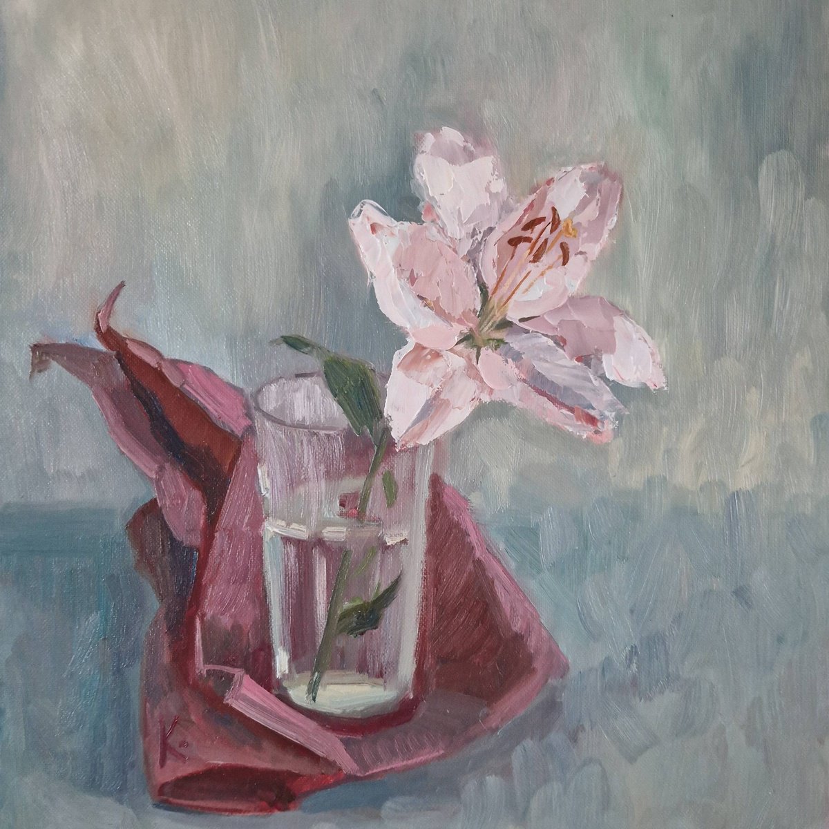 Still-life with flower Lily by Olena Kolotova