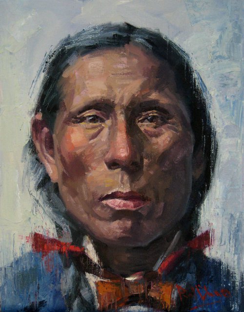 Native American Indian Man by Paul Cheng