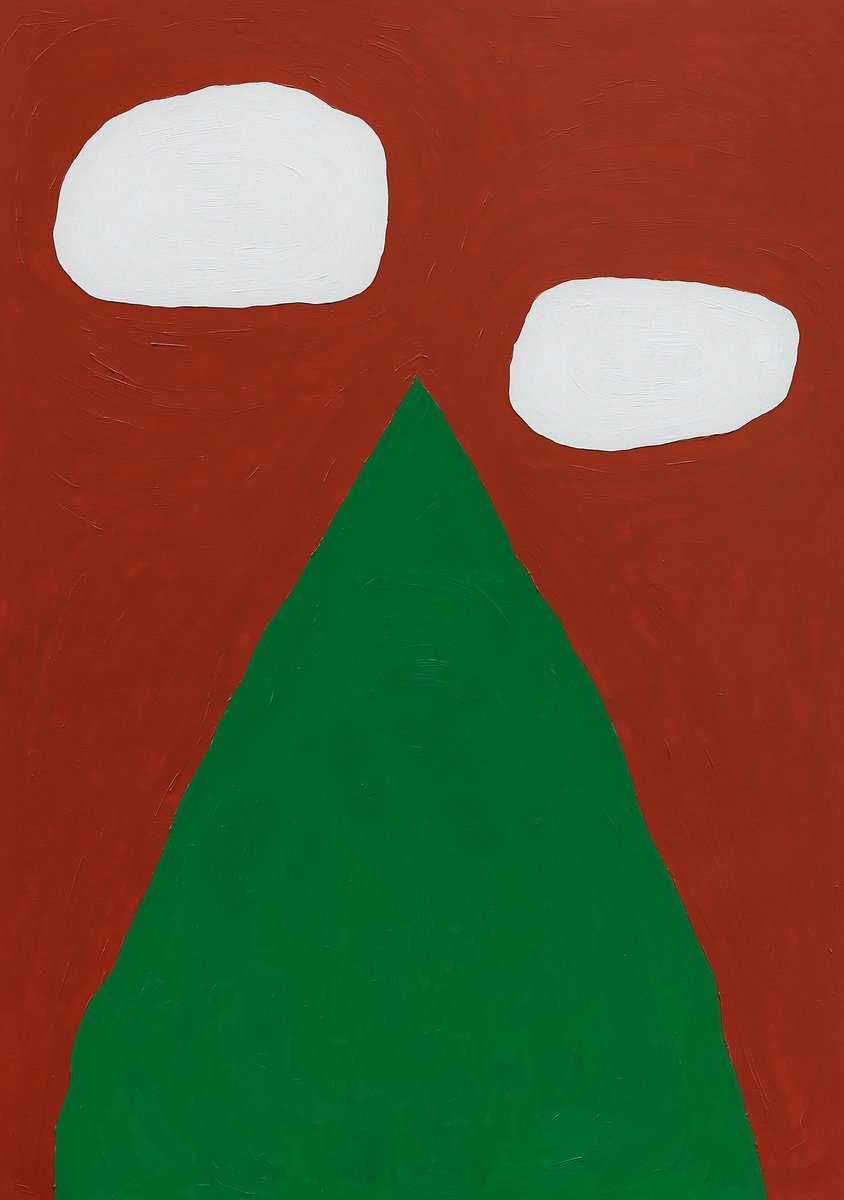 Naive Landscape Oil Painting By Ayesha Pearce, 23 X 33, This Hill I Choose To Die On, Original Artwork