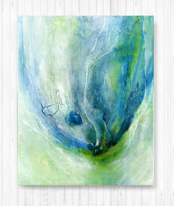 Simple Prayers 6 - Textured Abstract Painting by Kathy Morton Stanion