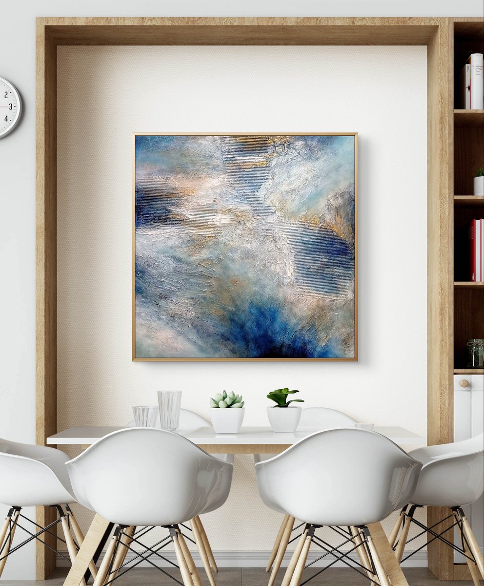 Beneath The Waves By Alexandra Petropoulou, 39 X 39, Artwork For Sale On Artfinder