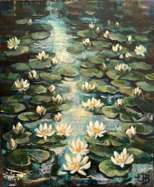 Lilly pond no6 by Colette Baumback