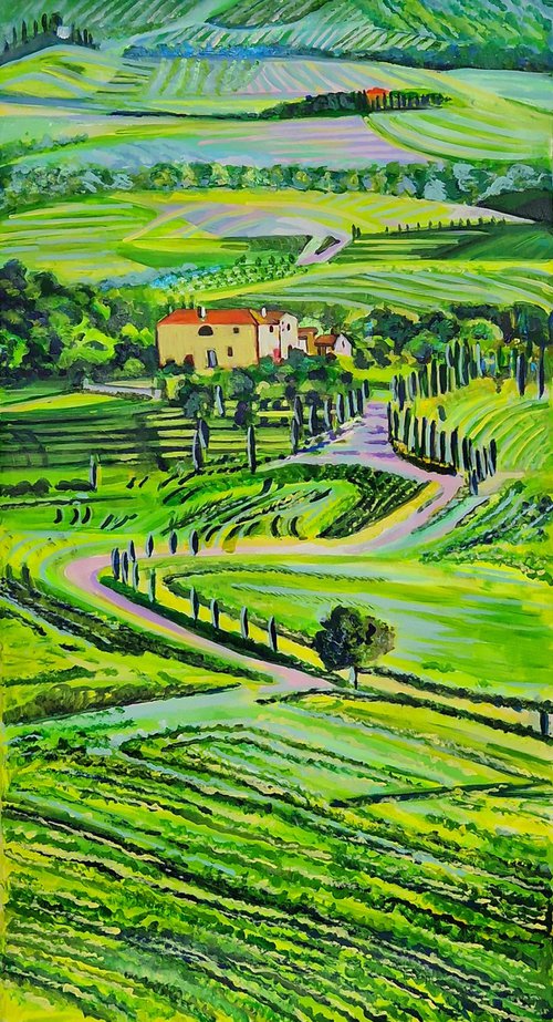 Landscape of Tuscany by Alexandra Djokic