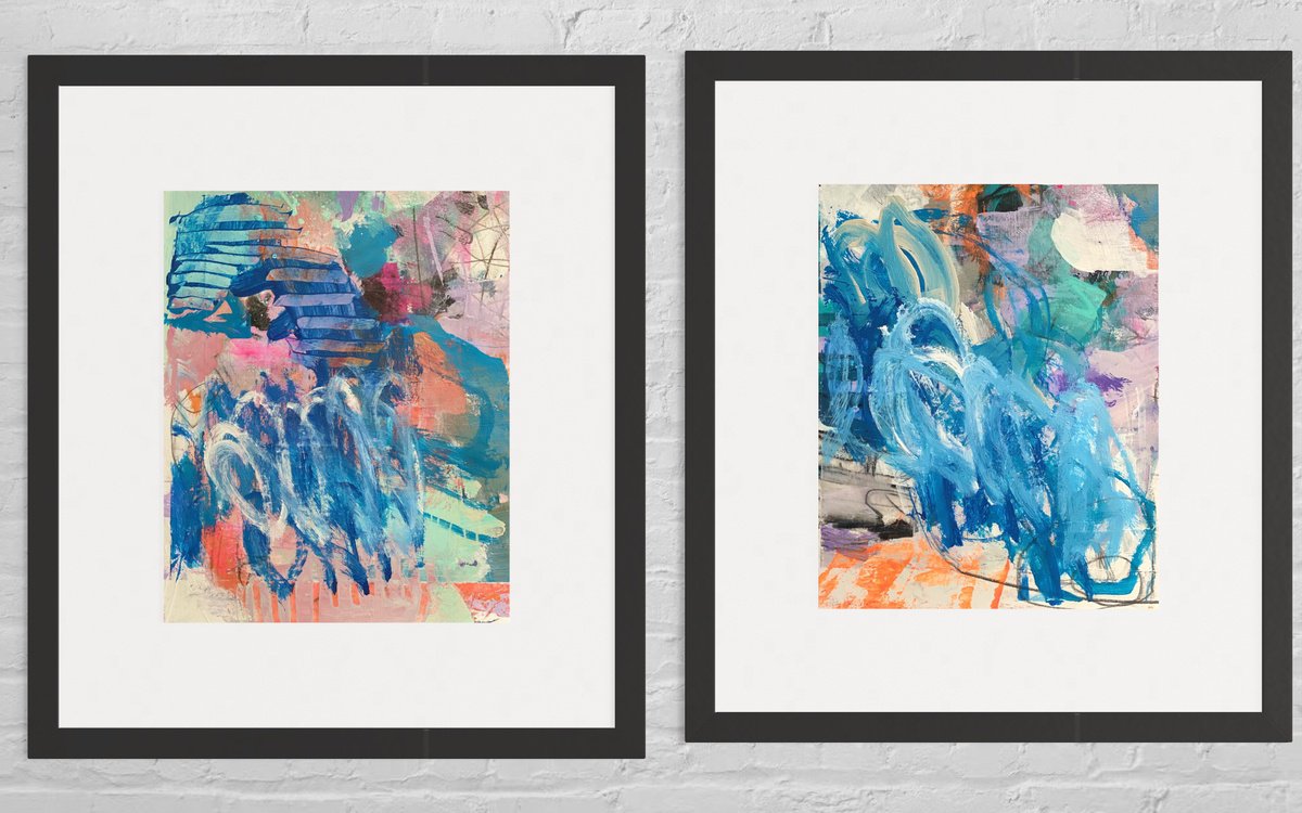 Little Piece Of Paradise 1 And 2 By Kat Crosby, 16 X 10, Artwork For Sale On Artfinder