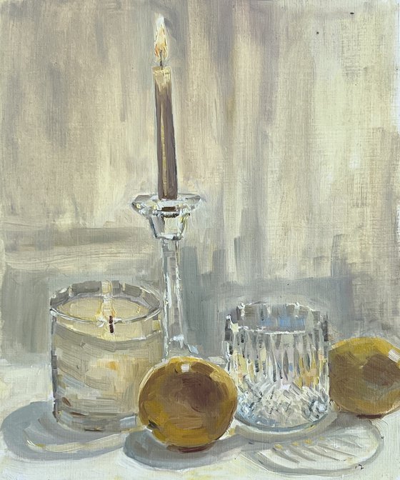 Lemons and candles