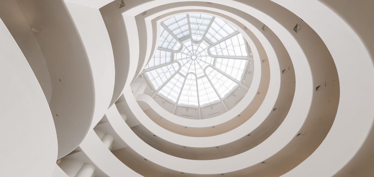 Guggenheim Interior Panorama. (122x61cm) by Tom Hanslien