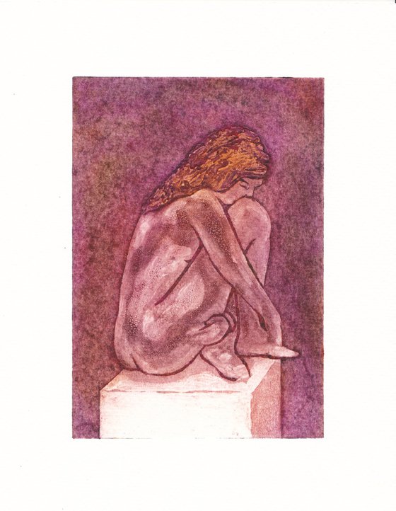 Seated female nude