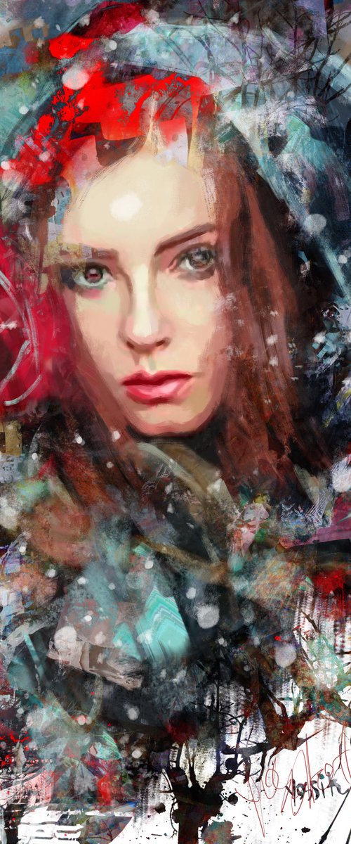 snow in the garden by Yossi Kotler