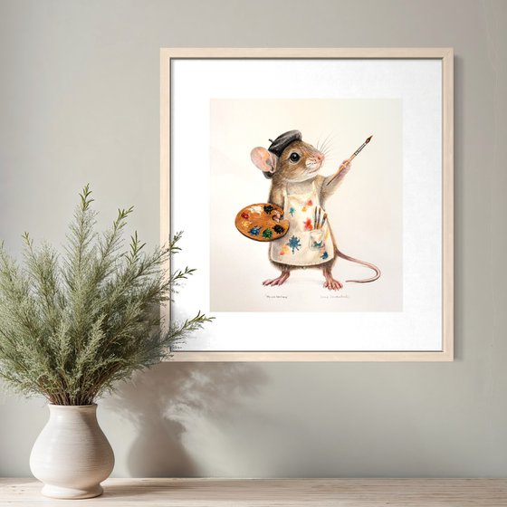 Mouse-terpiece - Colored Pencil Drawing