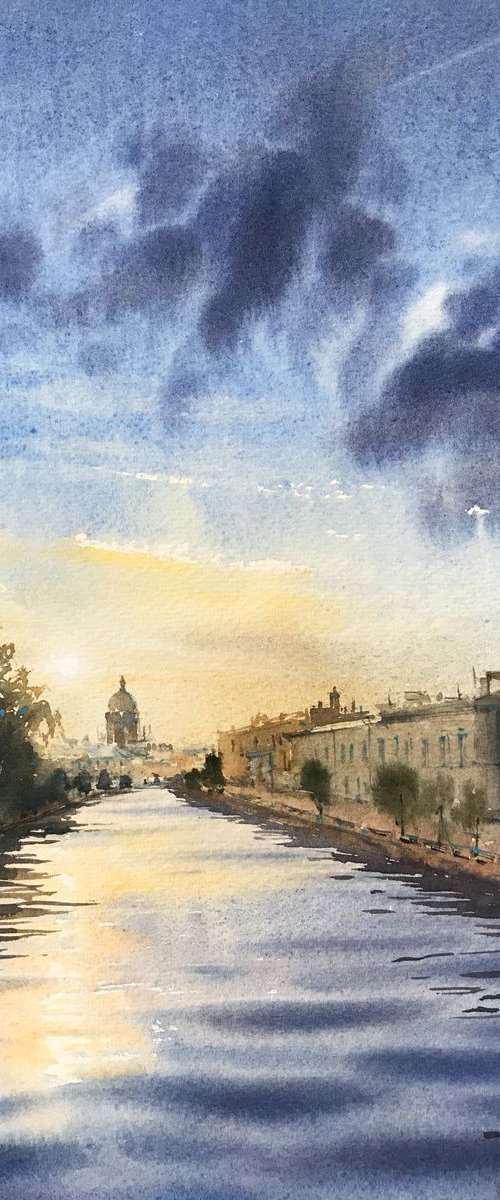 River in St. Petersburg by Eugenia Gorbacheva