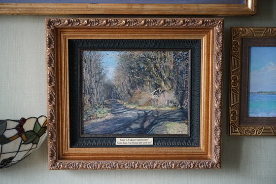 The dug-up road slumbers