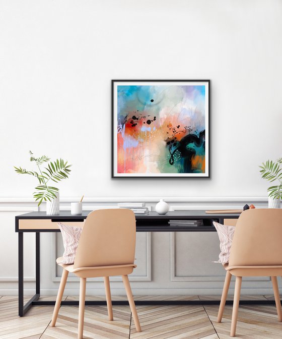 Et pendant ce temps... - Abstract artwork - Limited edition of 3
