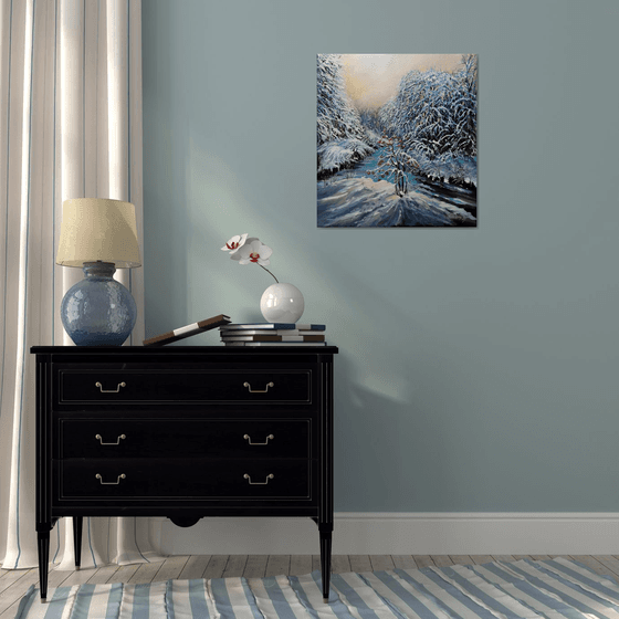 The silence of a frosty morning is heard