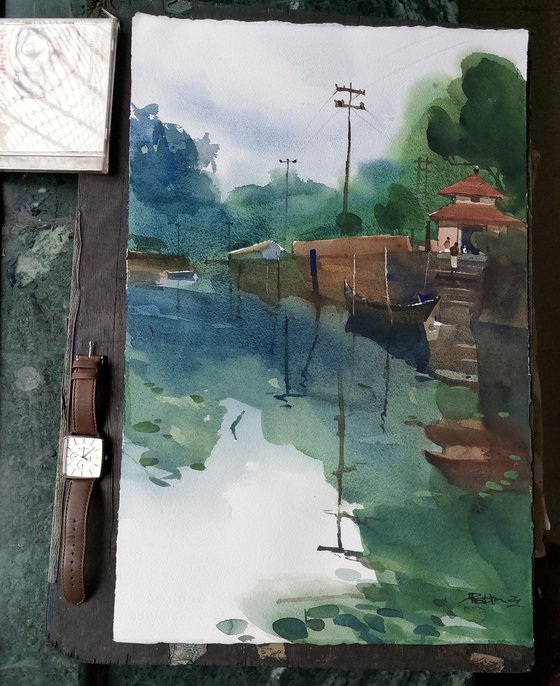 A water lane in Alleppey