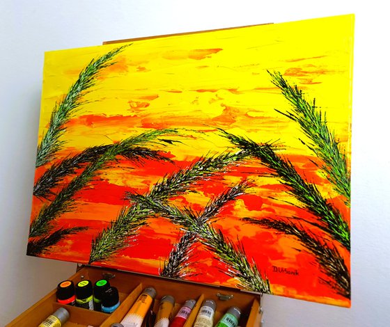 Grass In Yellow Color