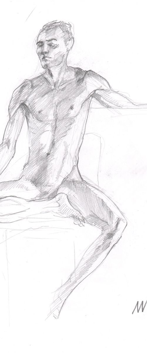 Sketch of Human body. Man.42 by Mag Verkhovets