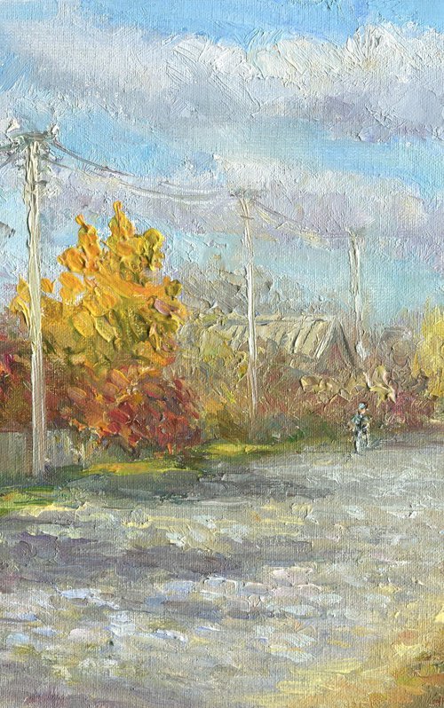 Homeward (Autumn Street) by Olha Malko