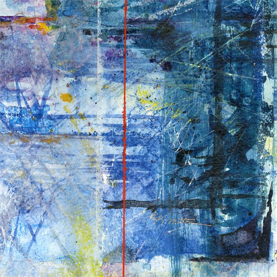 Absence Of Reality -  Large Abstract Painting  by Kathy Morton Stanion