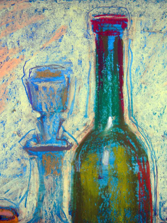 Still life with glass objects