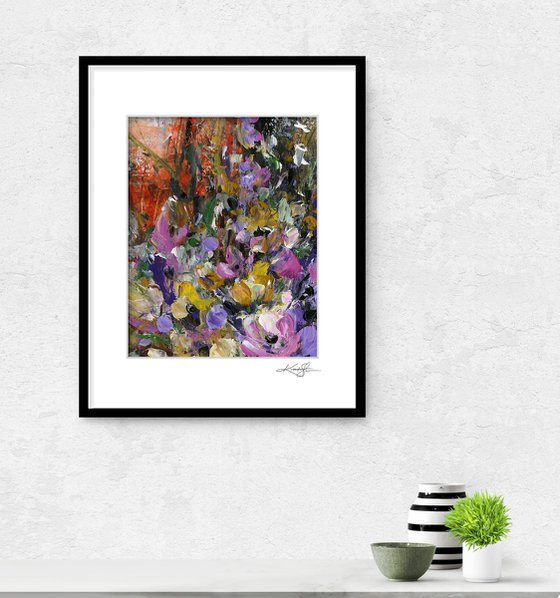 Floral Fall 34 - Floral Abstract Painting by Kathy Morton Stanion