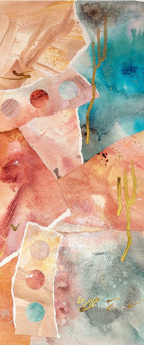 Gold and Earth I by Cecilia Marranita