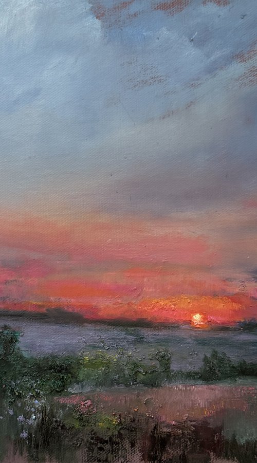 Landscape sunset by Olha Laptieva