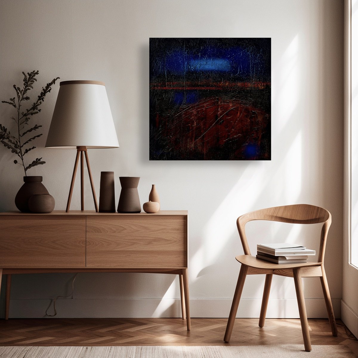 Abstract Painting By Kathy Morton Stanion, 20 X 20", Whispering Voices 2, Original Artwork