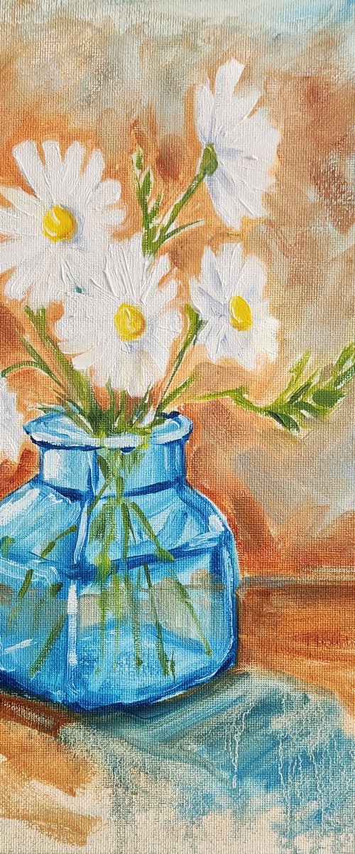 "Glowing in the Sunshine" - Daisies - Flowers by Katrina Case