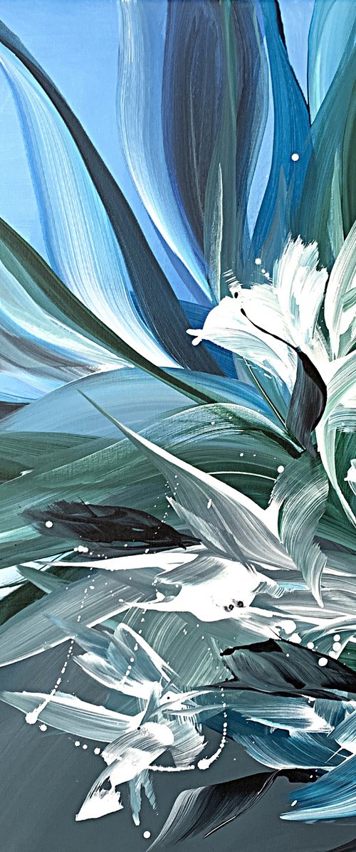 Azure Bloom Awakening by Tatiana Malinovscaia