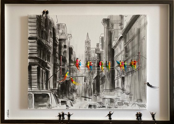Action.3D Freedom Street. Eka Peradze Art.