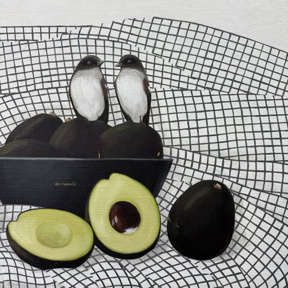 Avocado and birds