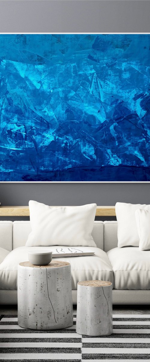 Blue abstract no. 825 by Anita Kaufmann