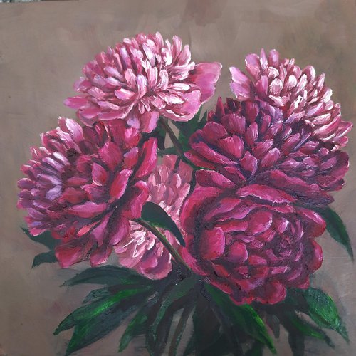 Bouquet of peonies by Julia Gogol
