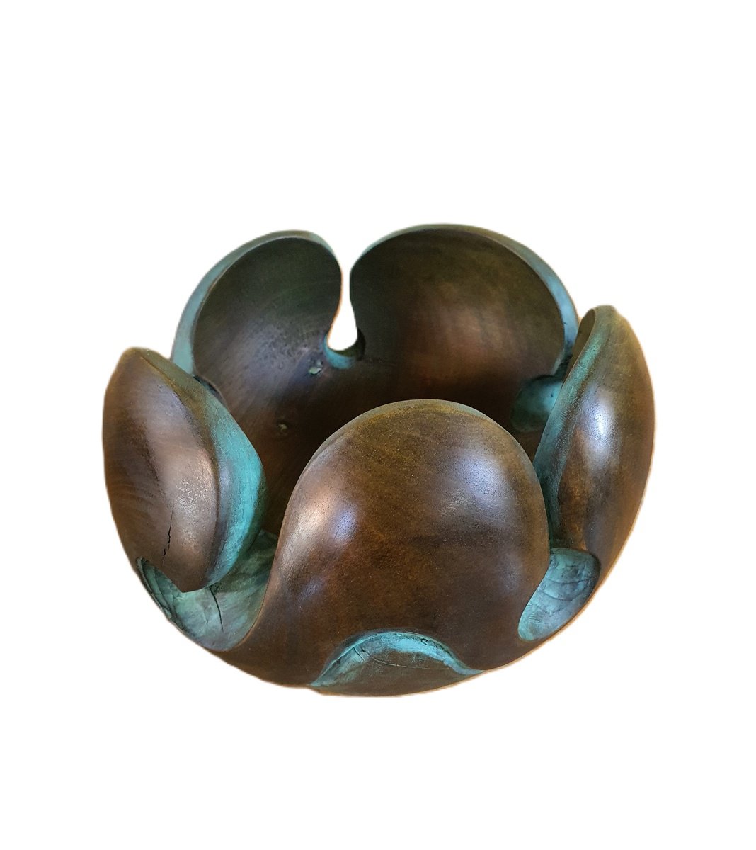 Landscape Wood Sculpture By George Troyanov, 8 X 5, Waves, Original Artwork